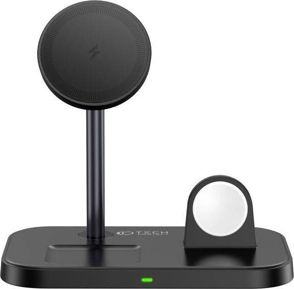 Karikues magnetik Tech-Protect MagSafe Qi15W A22 3in1, i zi