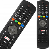 Pilot televizori Philips 398GR8BD, zëvendësues, buton Netflix, i zi