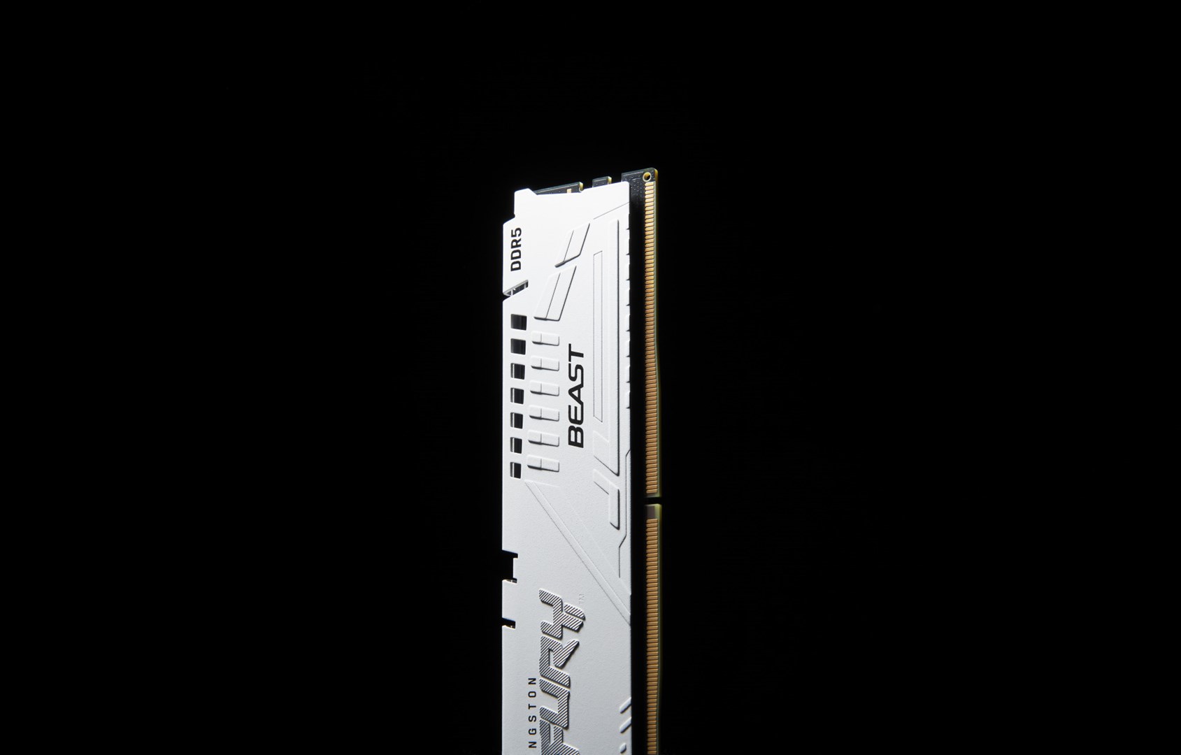 Memorie RAM Kingston Fury Beast White, 16GB, DDR5, 6800 MT/s, CL34, e bardhë