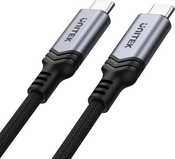 Kabllo USB Unitek C14110GY-2M, USB C në USB C, 240W, 2 m, e zezë
