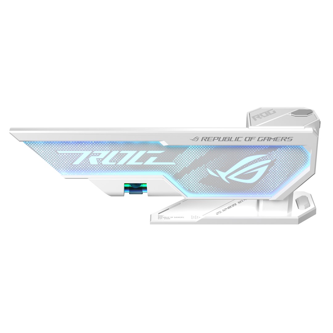 Mbajtës kartele grafike ASUS ROG Herculx, i rregullueshëm, me ndriçim RGB, i bardhë