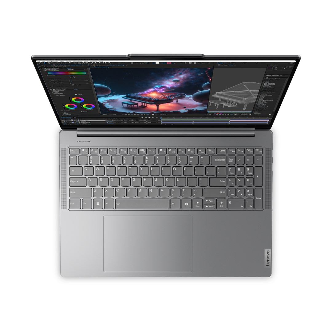 Laptop Lenovo Yoga Pro, 16", Intel 155H, 16 GB RAM, 512 GB SSD, NVIDIA GeForce RTX 4060, i hirtë