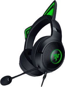 Kufje gaming Razer Kraken Kitty V2, me kabllo, me ndriçim RGB, të zeza