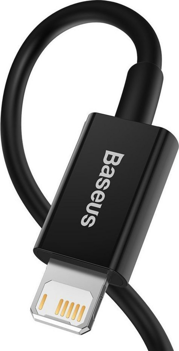 Kabllo BASEUS Superior Series USB-A - Lightning, 2.4A, 1m, e zezë