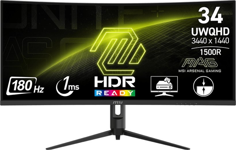 Monitor gaming MSI MAG 342CQR E2, 34", UWQHD, 180Hz, i zi