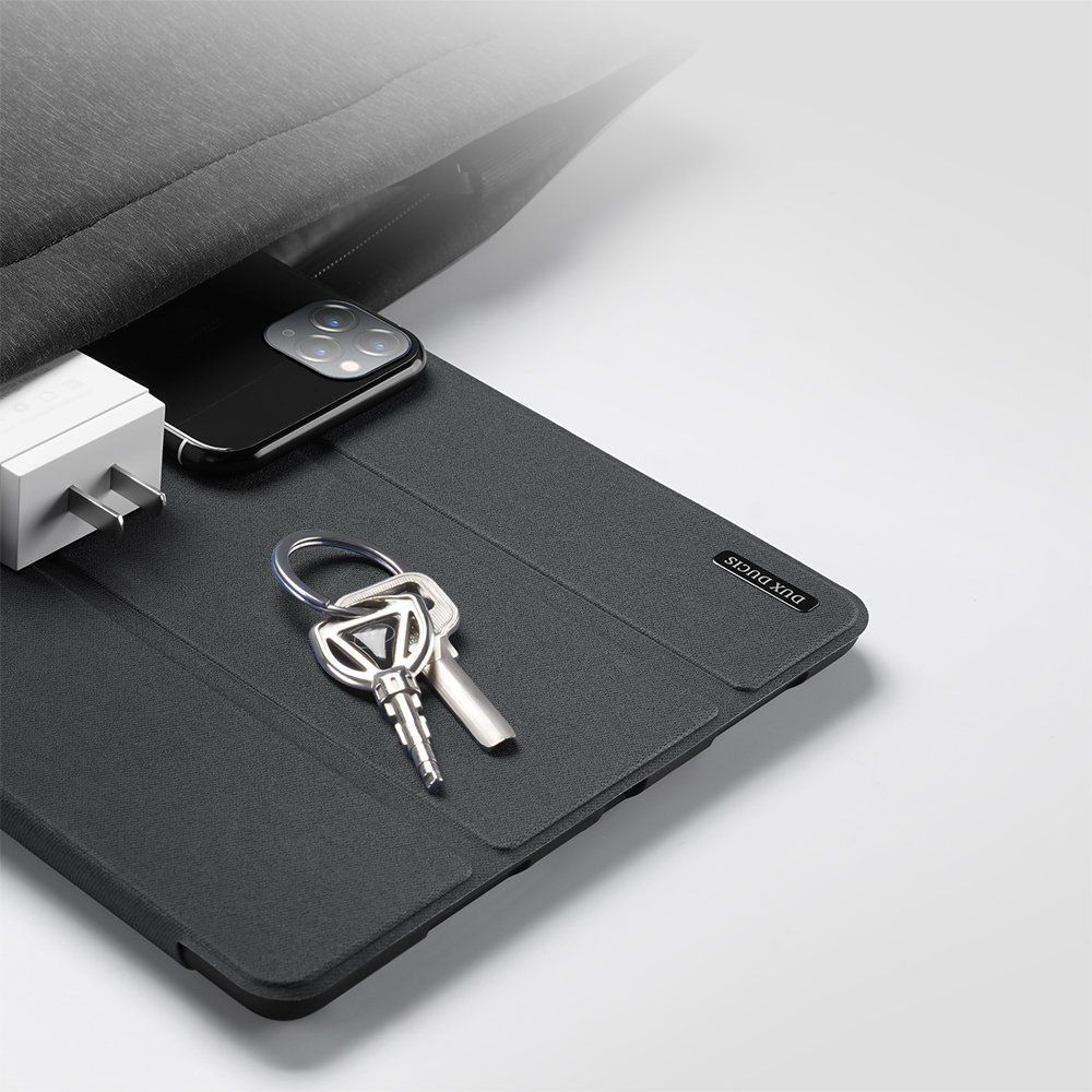 Mbulesë tablet Dux Ducis Tri-fold Smart Case, iPad Air 10.9" 2020 2022, me mbajtës Apple Pencil, e zezë