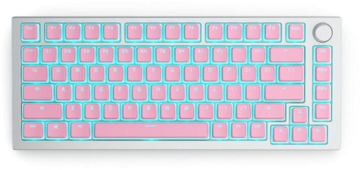 Taste të këmbyeshme Glorious Aura v2, 145 taste, rozë, US