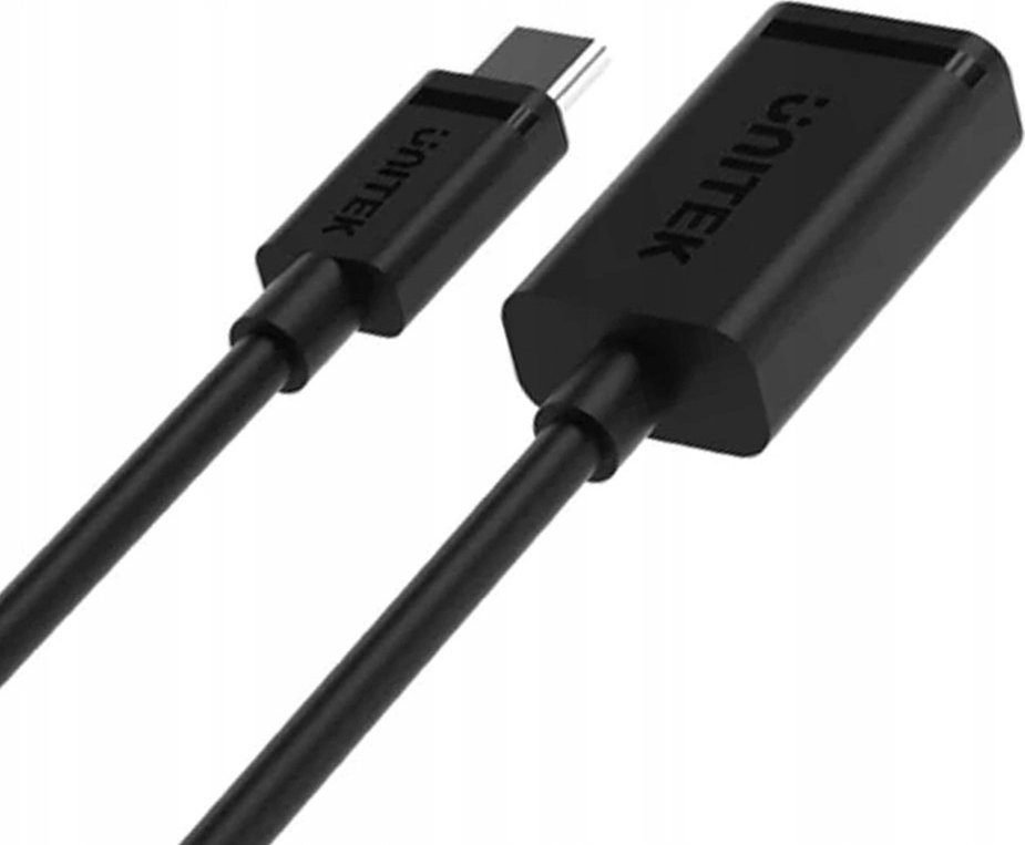 Kabllo USB Unitek C476BK, USB C në USB A, 1 m, 60 W, i zi