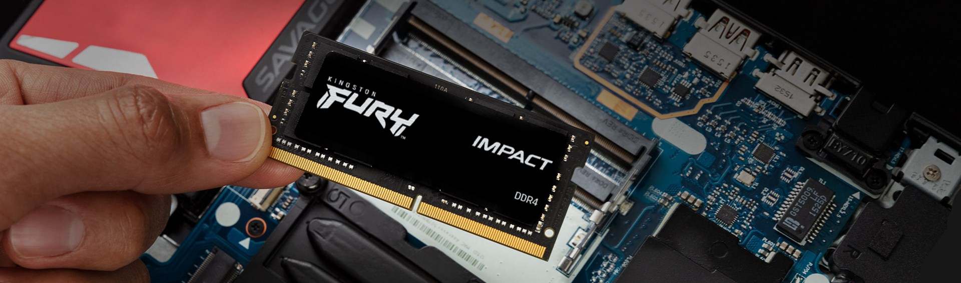 Memorie RAM Kingston Fury Impact, 8GB, DDR4, 2666MHz, e zezë