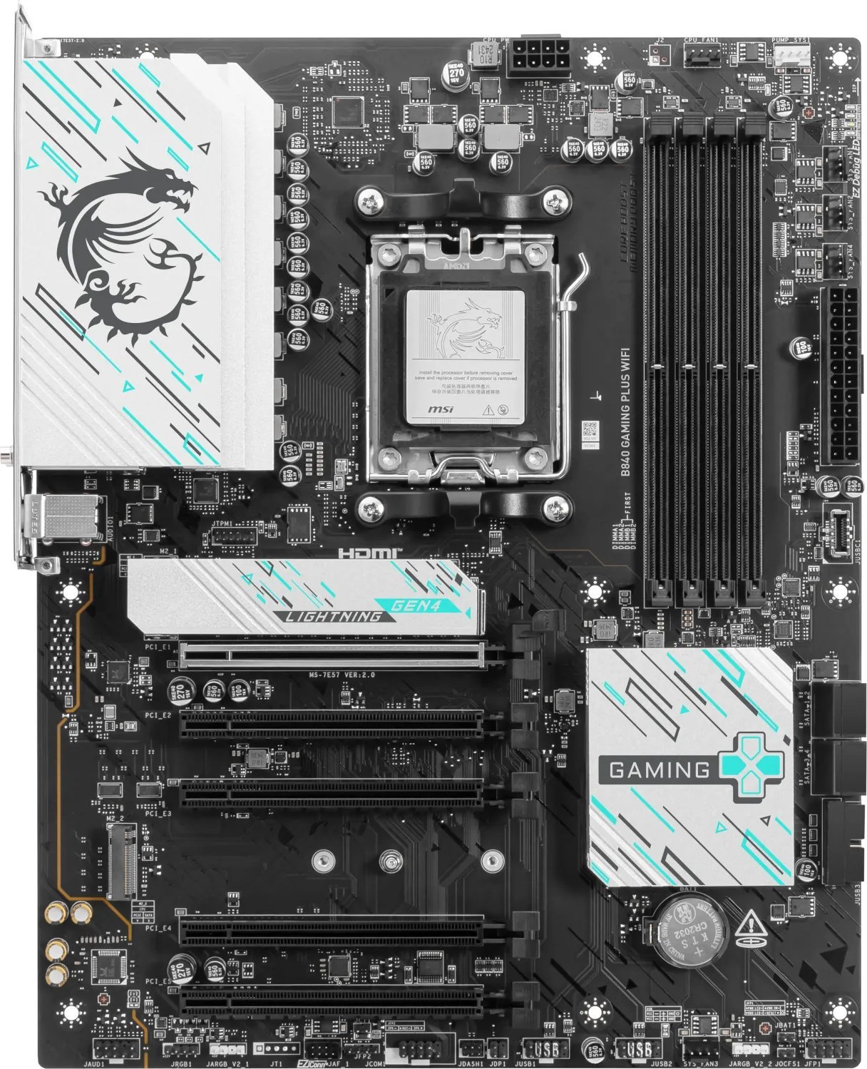 Pllakë amë MSI B840 Gaming Plus WiFi, AMD B840, Socket AM5, ATX