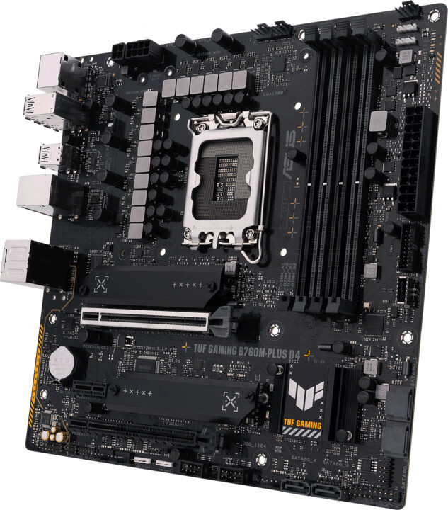 Матична плоча ASUS TUF GAMING B760M-PLUS D4 (DDR4) - Intel B760