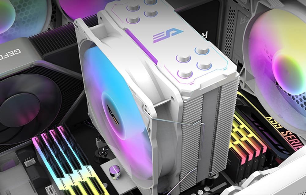 Ftohës CPU Darkflash Z4 Pro Mist, ajër, i bardhë