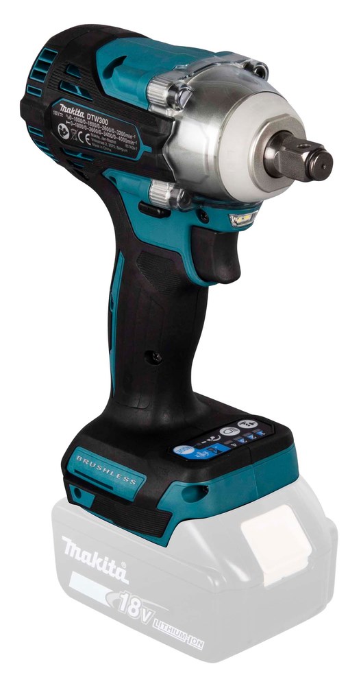 Çelës goditës Makita DTW300Z, 18V LXT, 3200 RPM, zi kaltër