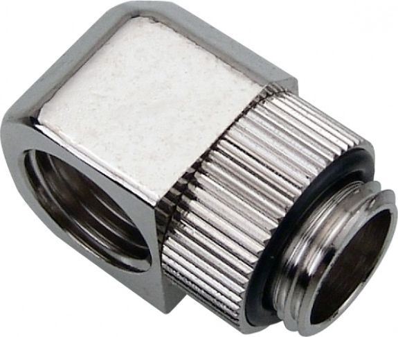 Lidhës këndor uji Koolance NZL-LXG1, G 1/4 BSPP, rrotullues, i zi