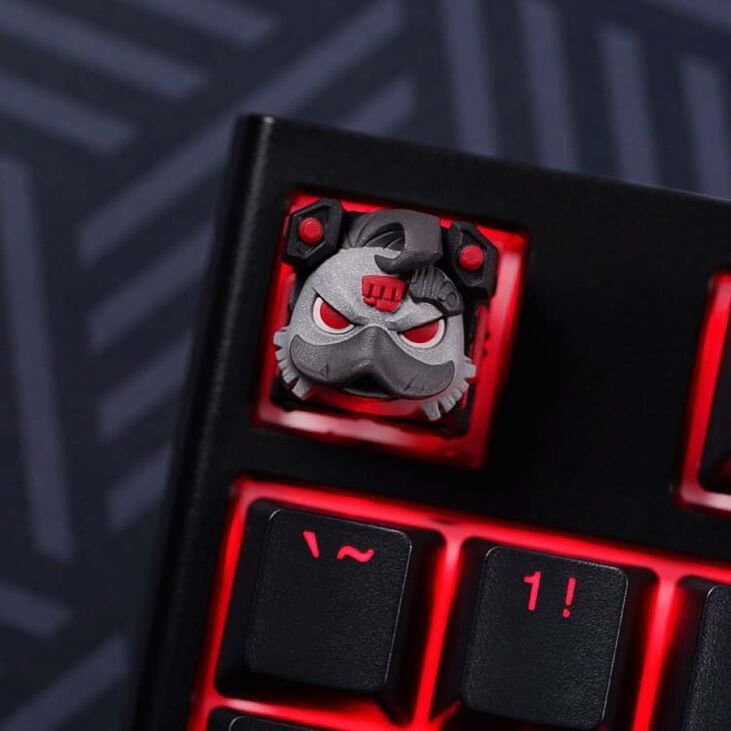 Kapak tasti Ducky X Hotkeys Ducky League The Bulk Dark Edition, artizanal, kompatibil me Cherry MX, e zezë