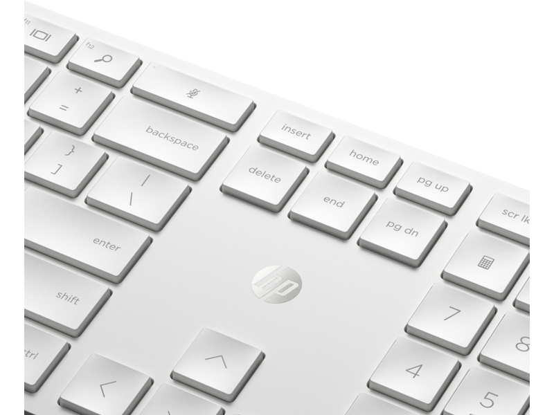 Set tastierë dhe maus HP 650, Wireless, e bardhë