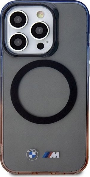 Husë BMW Gradient Bumper MagSafe për iPhone 14 Pro, mbrojtëse, gri