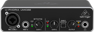 Interfejs audio Behringer U-Phoria UMC22, USB 2x2, 48 kHz, i zi