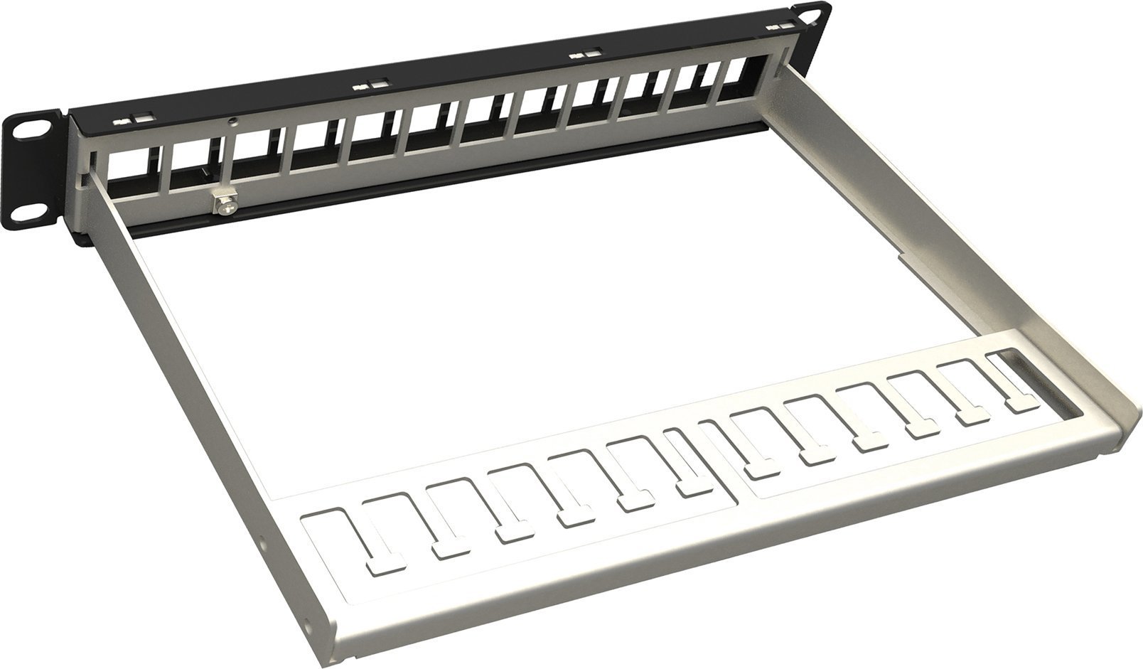 Patch panel Solarix 10", 12 porta, 1U, i zi