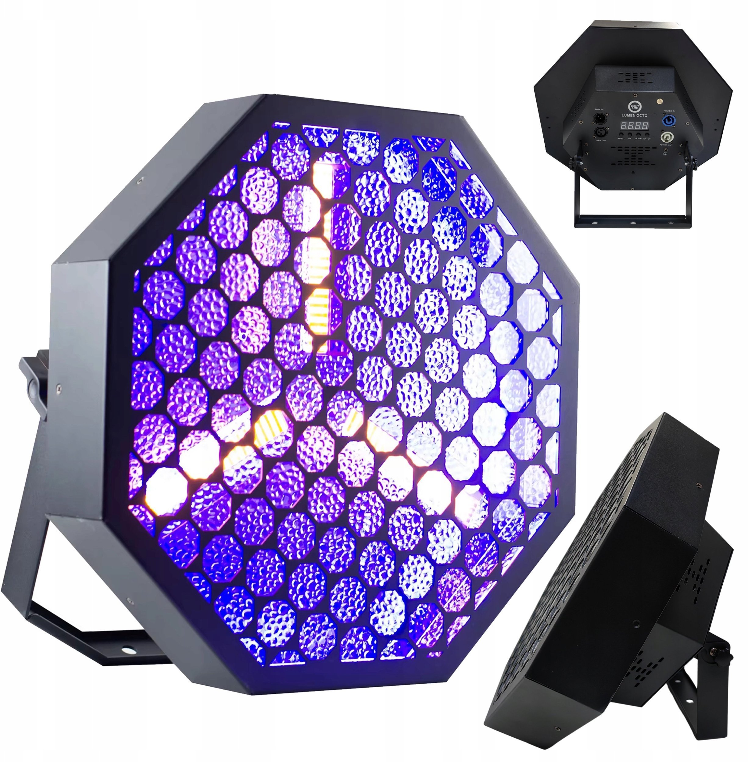Reflektor skenik Light4Me Lumen Octo, LED COB, RGB, i zi