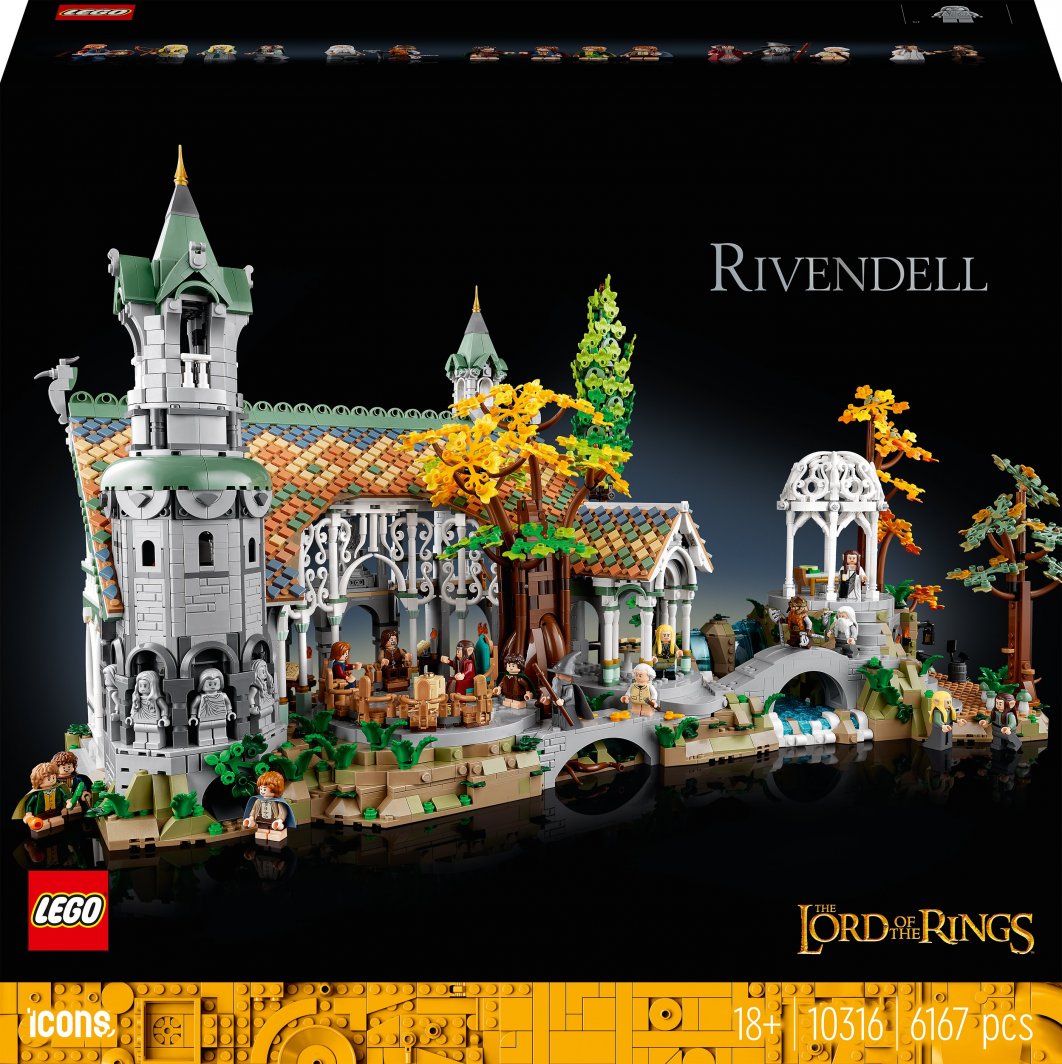 Set LEGO® Icons 10316 The Lord of the Rings: Rivendell, 6167 pjesë