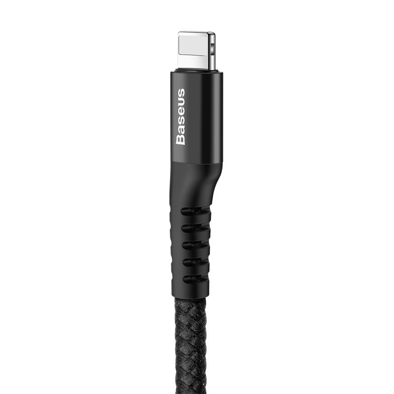 Kabllo USB Baseus CALSR-01, USB-A në Lightning, 1 m, i zi