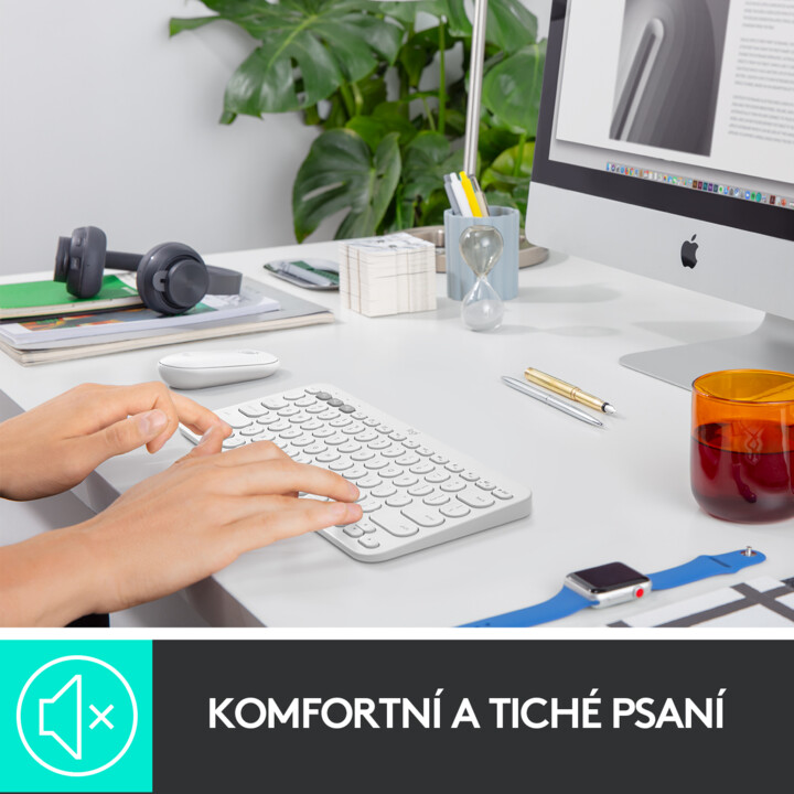 Tastierë Logitech K380, US, e bardhë
