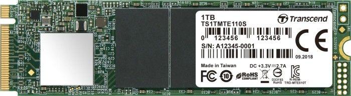 Disk SSD Transcend 110S, 1TB, M.2 2280 PCI-E x4 Gen3 NVMe