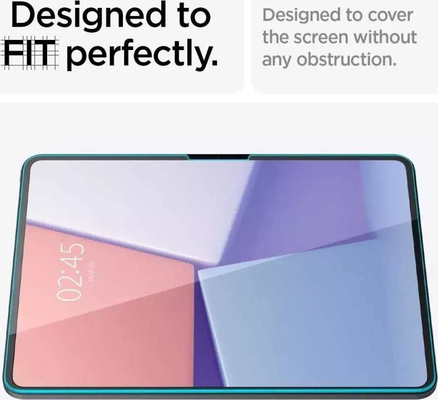 Mbrojtëse ekrani xham i kalitur Spigen GlasTR EZ Fit, për iPad Pro 13" M4 2024, 9H, transparente