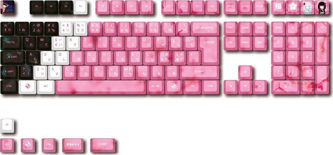 Set keycaps tastiere Traitors ZASHIKI WARASHI, layout US, për tastierë mekanike