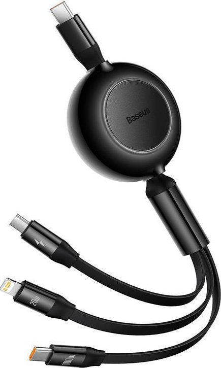 Kabllo karikimi Baseus Bright Mirror 4 CAMJ010201, USB C 3in1, 1.1 m, e zezë