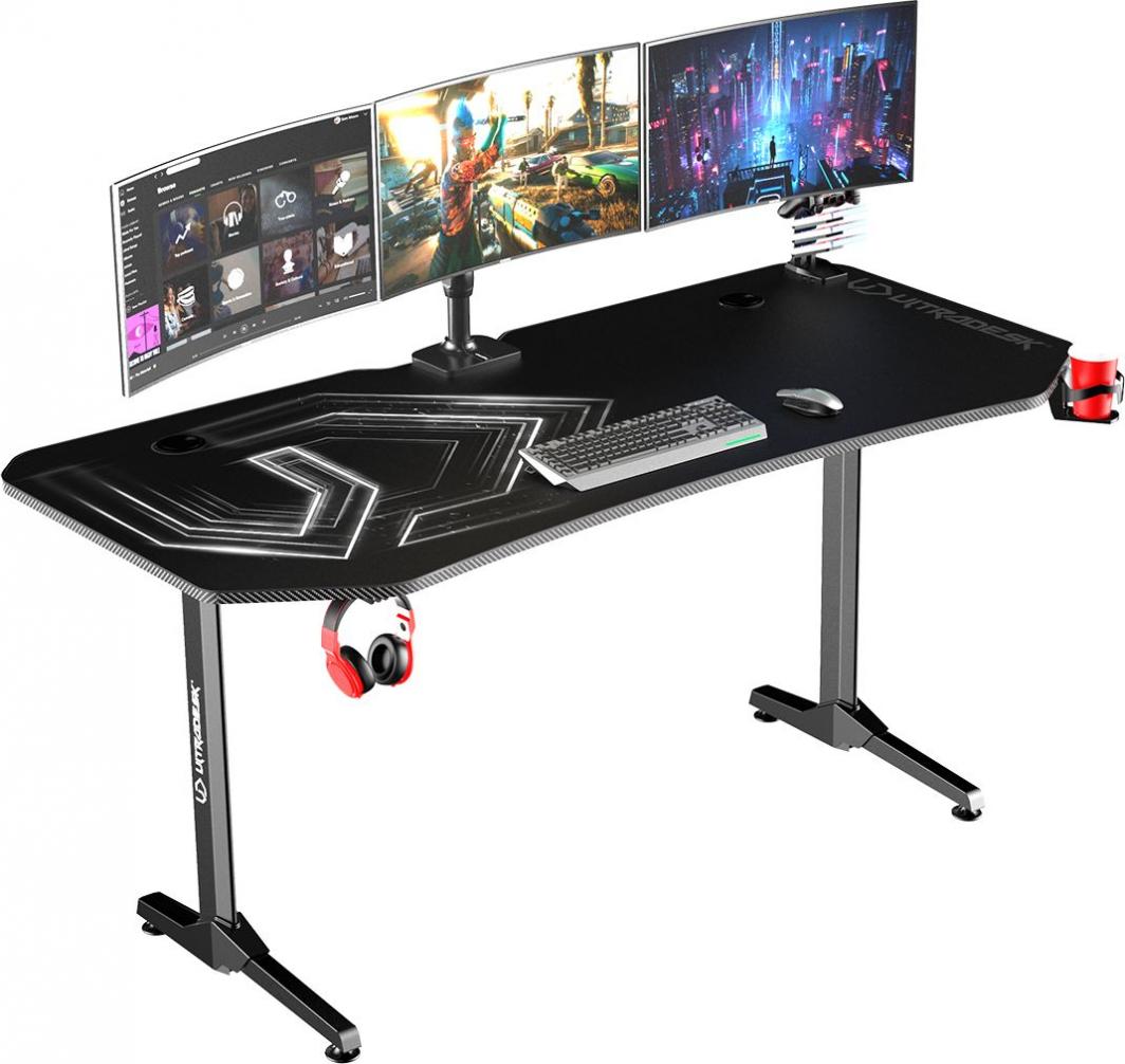 Tavolinë kompjuteri Ultradesk Frag, XXL, 160 x 75 cm, e zezë