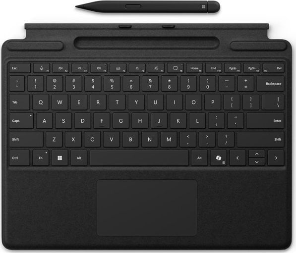 Tastierë Microsoft Surface Pro Keyboard With Touchpad, me Slim Pen, me touchpad, e zezë