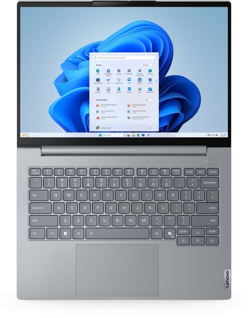 Laptopi Lenovo ThinkBook 14 G8 IAL, Intel Core Ultra 7 255H, 16GB RAM, 512GB SSD, Windows 11 Pro, i hirtë