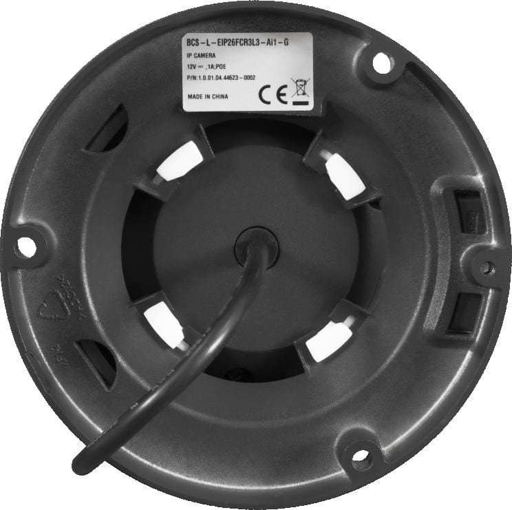 Kупола IP камера BCS LINE BCS-L-EIP26FCR3L3-Ai1-G, 6Mpx, 2.8mm, бела