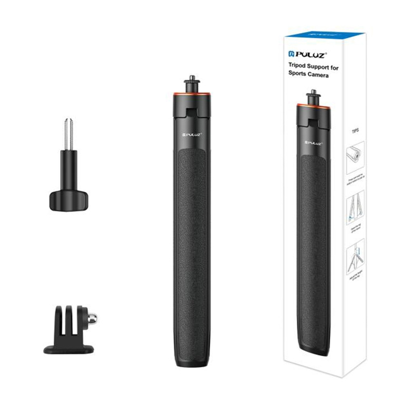 Tripod Puluz 1.4m për kamera sportive, 1/4", i zi