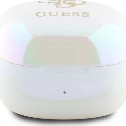 Kufje Bluetooth Guess 4G Printed Logo TWS, Bluetooth 5.3, me kuti karikimi, të bardha