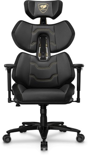 Karrige gaming Cougar Terminator Elite, ergonomike, me krahë të rregullueshëm, e artë