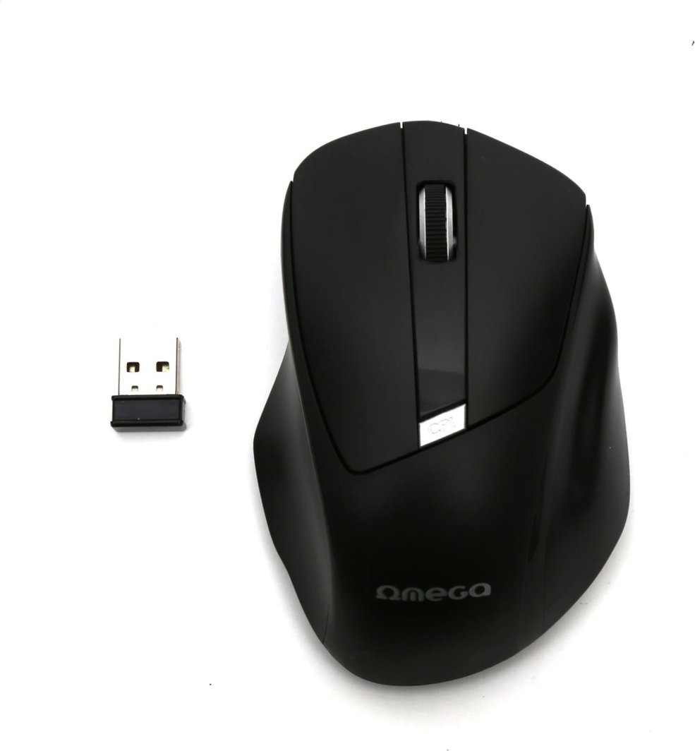 Maus wireless Omega OM216, 1600 DPI, 2.4GHz USB nano, i zi