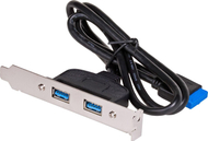 Panel USB Akyga AK-CA-47, 2 x USB 3.0, 40cm, gri