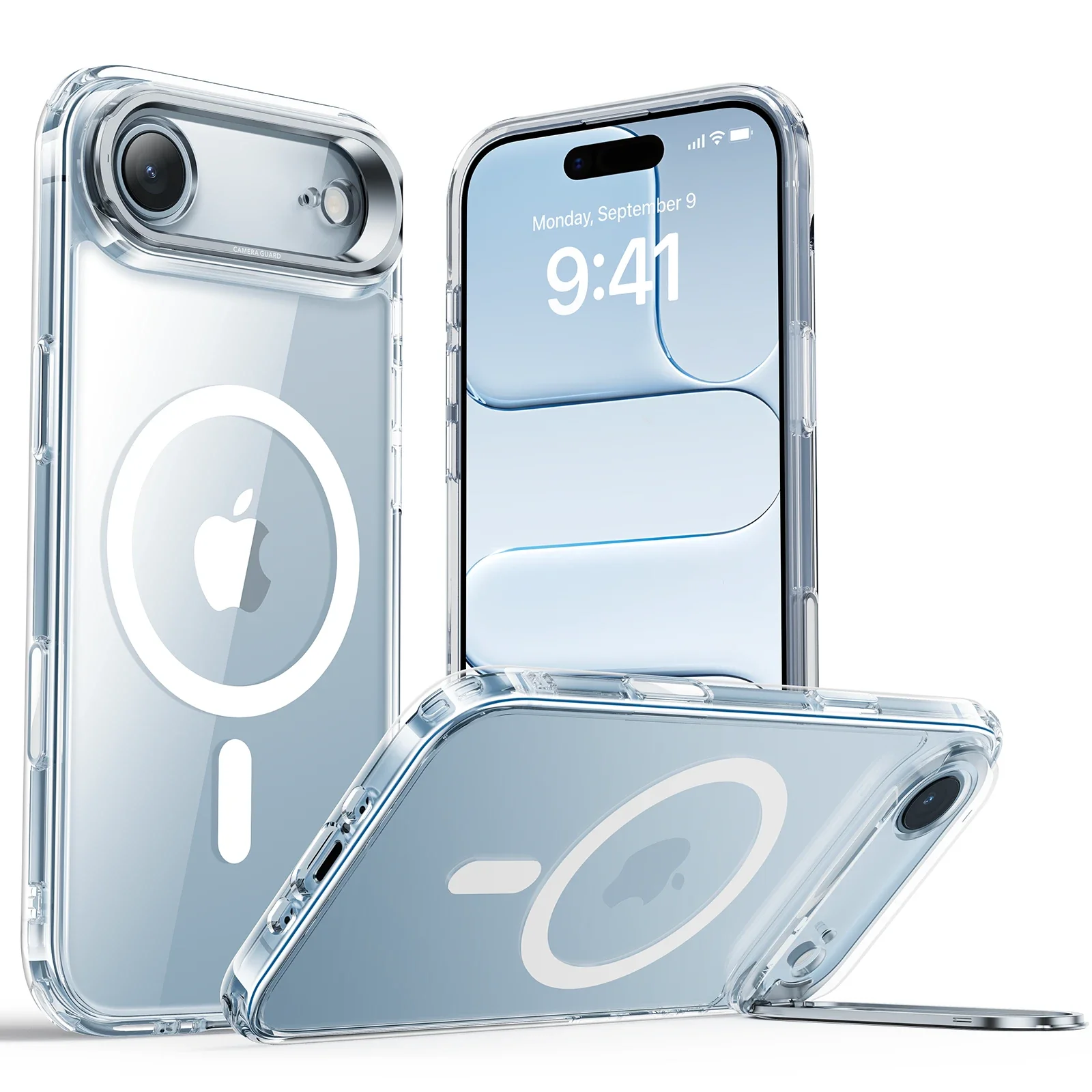 Mbrojtëse me mbajtëse ESR Classic Hybrid Magnetic Case (Camera Control) për iPhone Air, transparente
