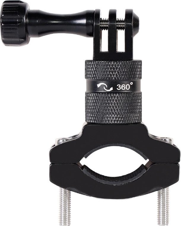 Mbajtëse timoni për biçikletë Hurtel, për kamera sportive GoPro, e zezë