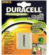 Bateri për kamera Duracell DR9618, Li Ion, zëvendëson Fujifilm NP 40, e bardhë