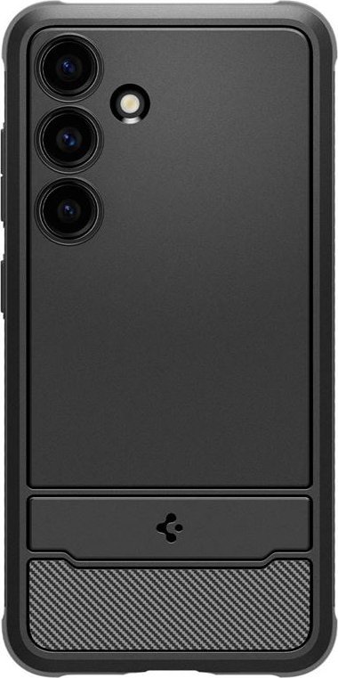 Mbulesë Spigen Rugged Armor për Samsung Galaxy S24, TPU, mat, e zezë