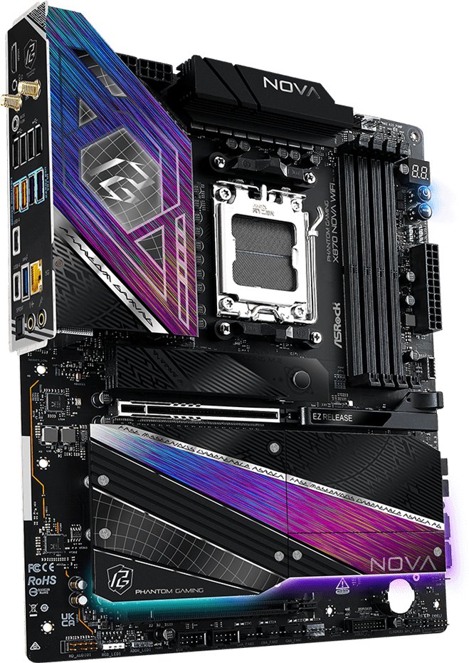 Pllakë amë Asrock X870 NOVA WIFI, Socket AM5, DDR5, ATX 4
