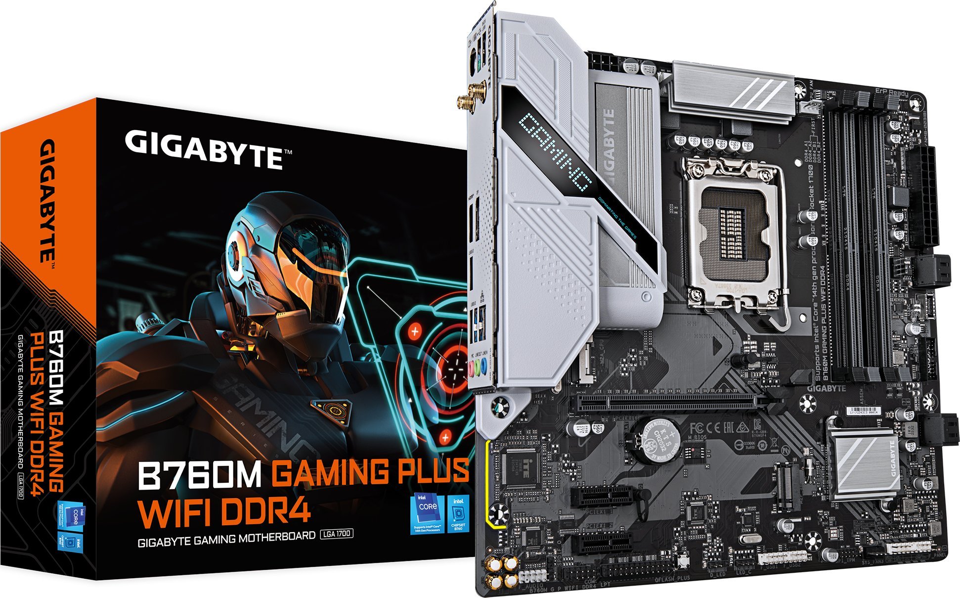 Pllakë amë Gigabyte B760M Gaming Plus WiFi, LGA 1700, DDR4, M.2, WiFi 6
