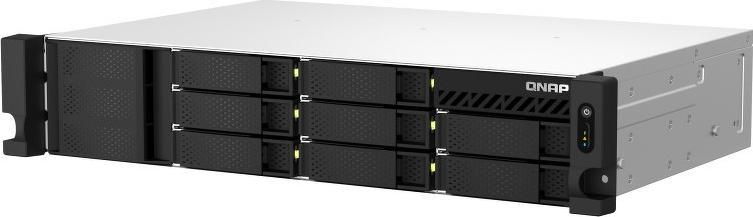 Server skedarësh Qnap TS-873AeU-4G, 8 slote disqesh, 2U rackmount, i zi