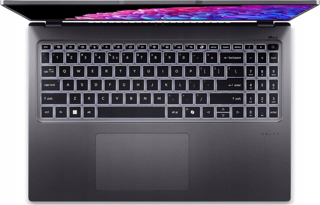 Laptop Acer Swift Go 16 SFG16-72, 16", Ultra 7-155U, 16GB RAM, 512GB SSD