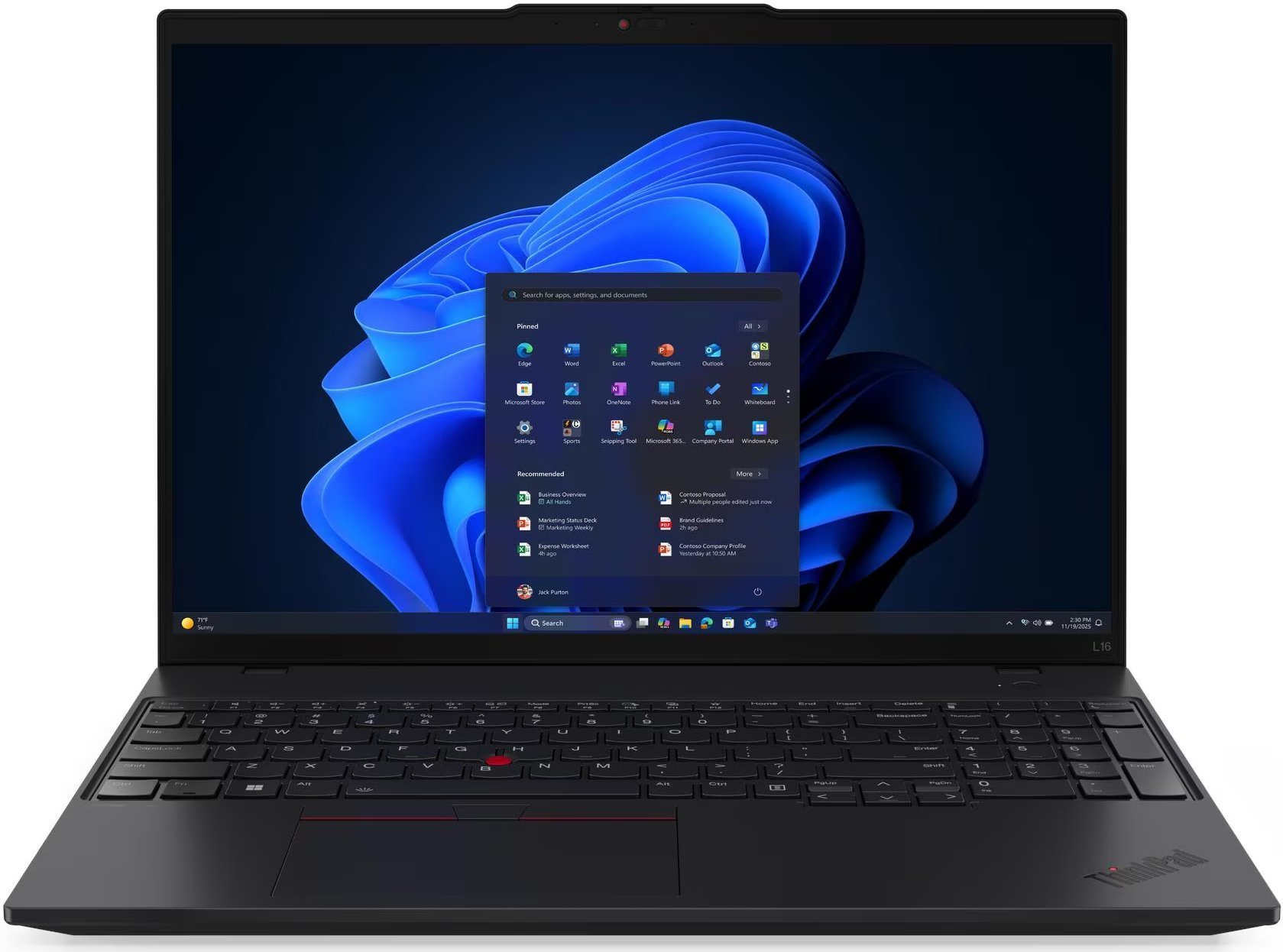 Laptop Lenovo ThinkPad L16 Gen 2, 16" WUXGA, Ryzen AI 7 PRO, 32GB RAM, 1TB SSD, i zi