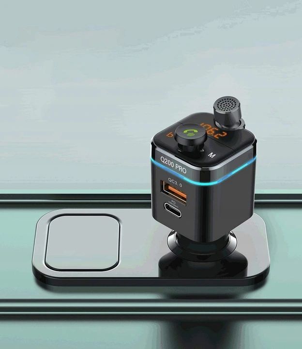 FM предавател за автомобил Feegar Q200 Pro, Bluetooth 5.0, полнење 42W QC PD, црн